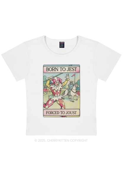 Forced To Joust Y2K Baby Tee Cherrykitten