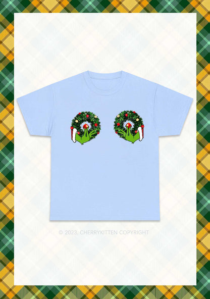 Christmas Wreath Chunky Shirt Cherrykitten