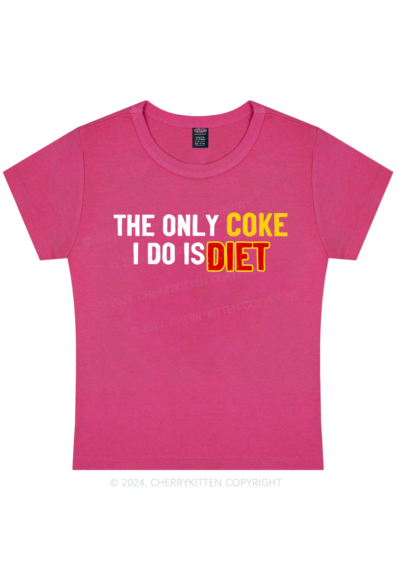 Coke Diet Y2K Baby Tee Cherrykitten