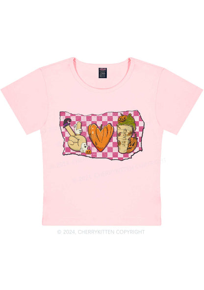 Halloween Pumpkin Juice Y2K Baby Tee Cherrykitten