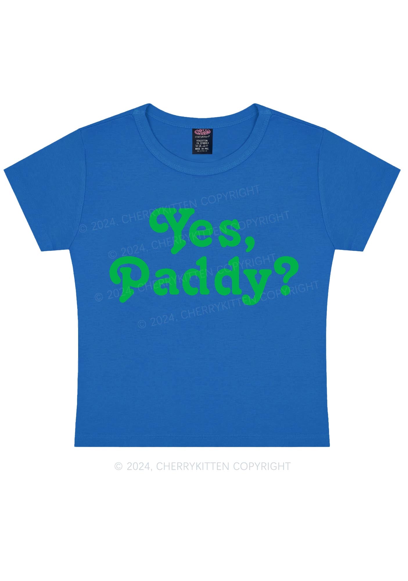 Yes Paddy St Patricks Y2K Baby Tee Cherrykitten