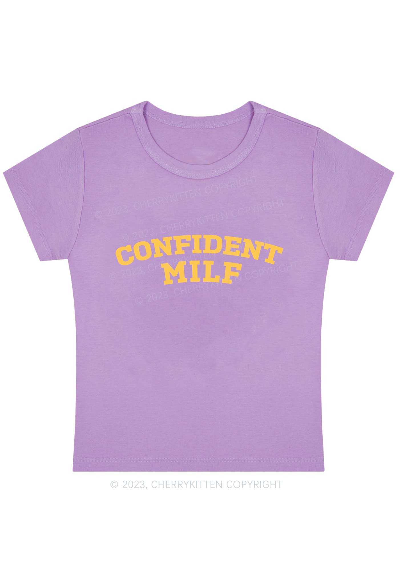 Curvy Confident Mxxf Baby Tee Cherrykitten