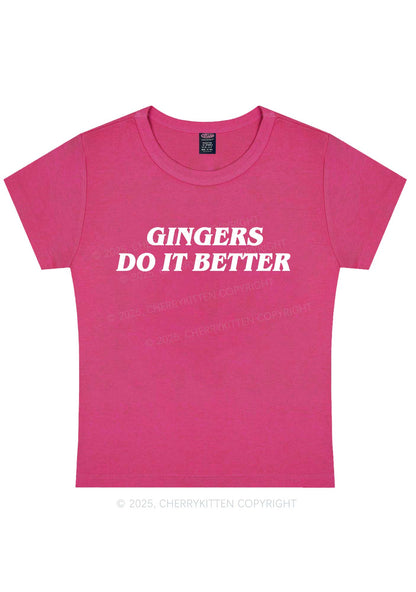 Gingers Do It Better Y2K Baby Tee Cherrykitten