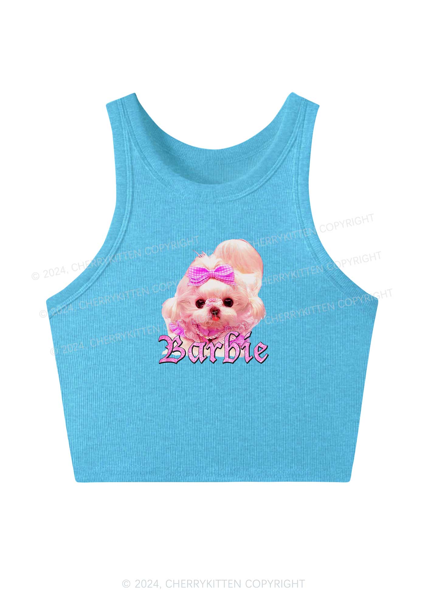 Pretty Dog Y2K Crop Tank Top Cherrykitten