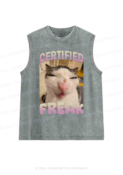 Certified Freak Y2K Washed Tank Cherrykitten