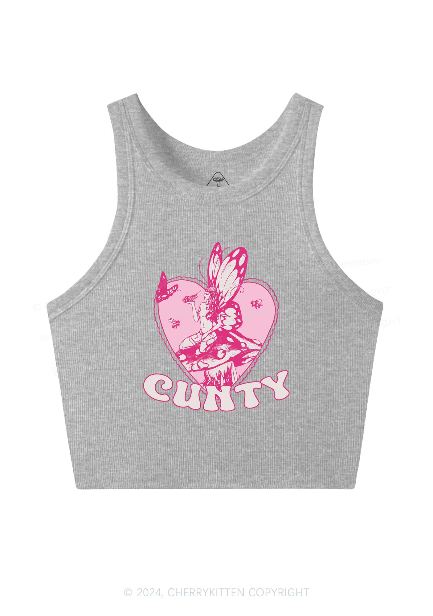 Butterfly Cxnty Y2K Crop Tank Top Cherrykitten