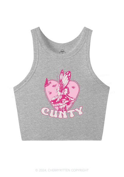 Butterfly Cxnty Y2K Crop Tank Top Cherrykitten