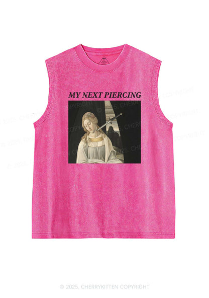 My Next Piercing Y2K Washed Tank Cherrykitten