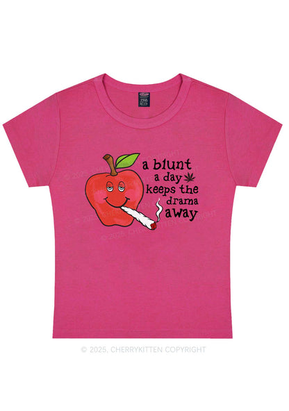 A Blunt A Day Y2K Baby Tee Cherrykitten