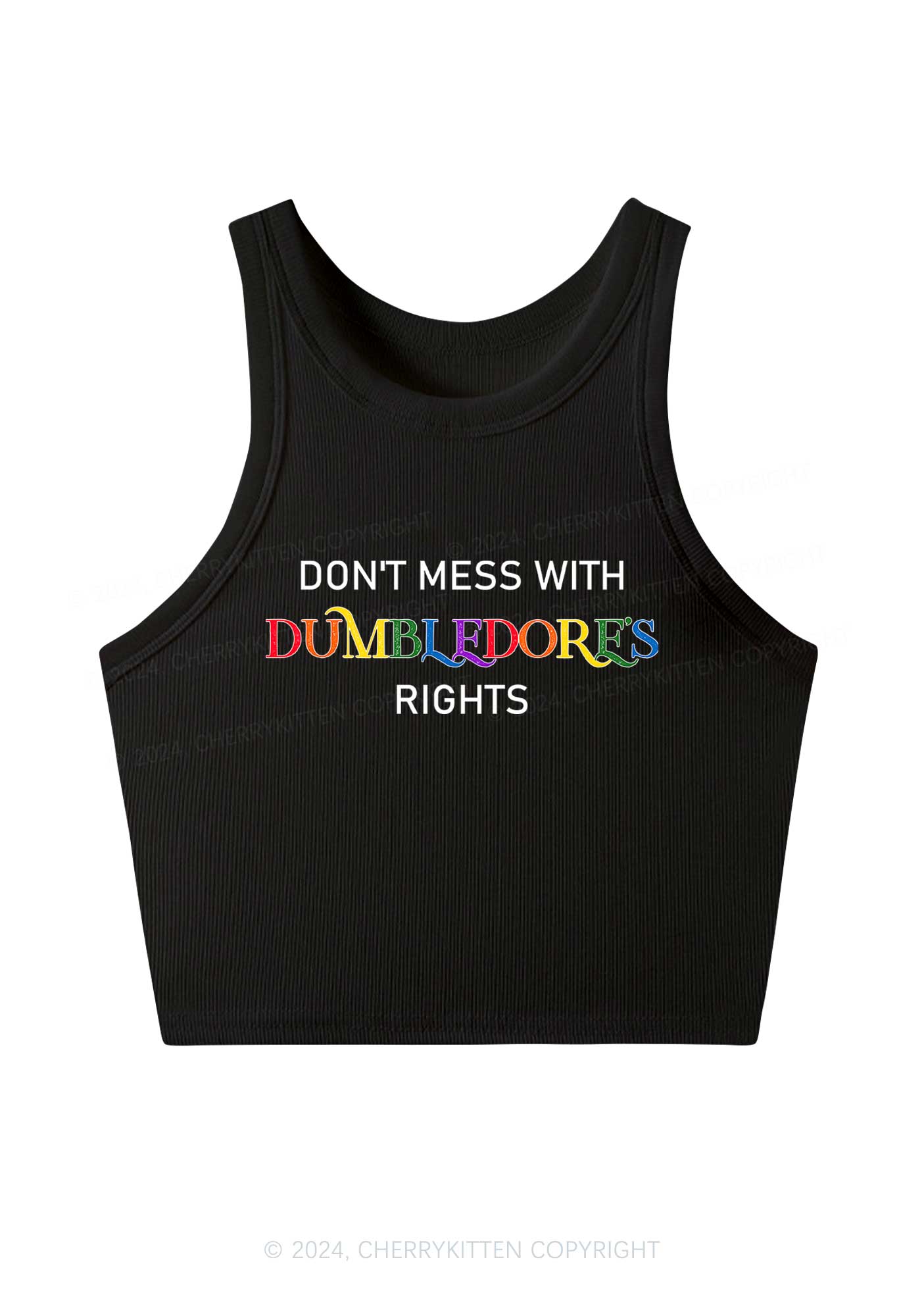 Dumbledore's Rights Y2K Crop Tank Top Cherrykitten