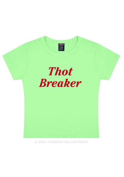 Thot Breaker Y2K Baby Tee Cherrykitten