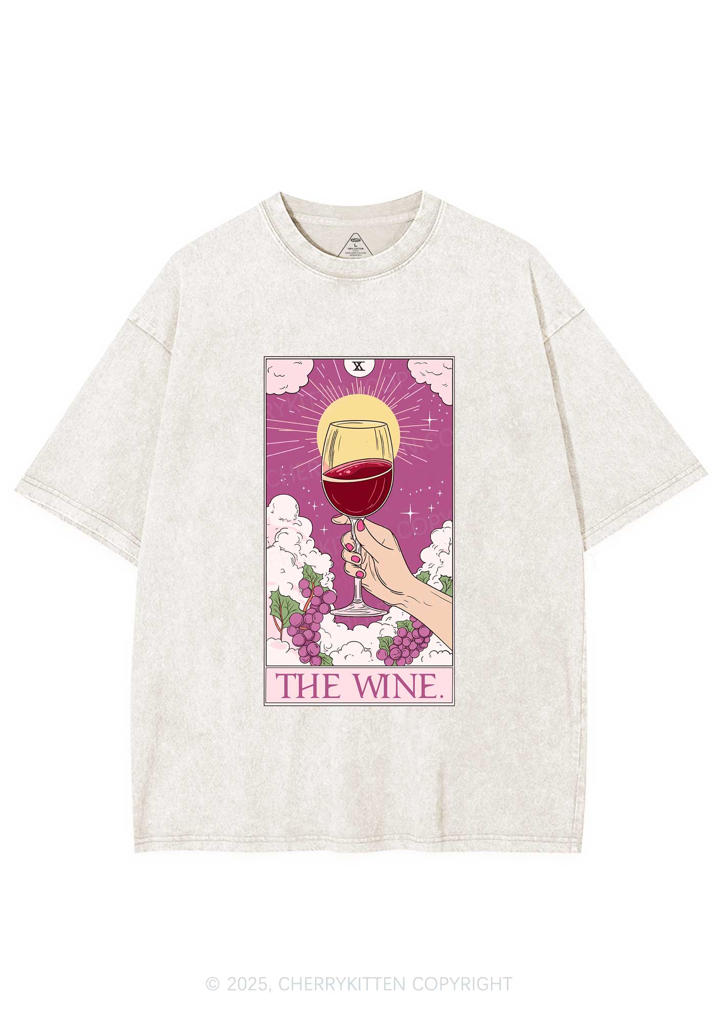 The Wine Y2K Washed Tee Cherrykitten