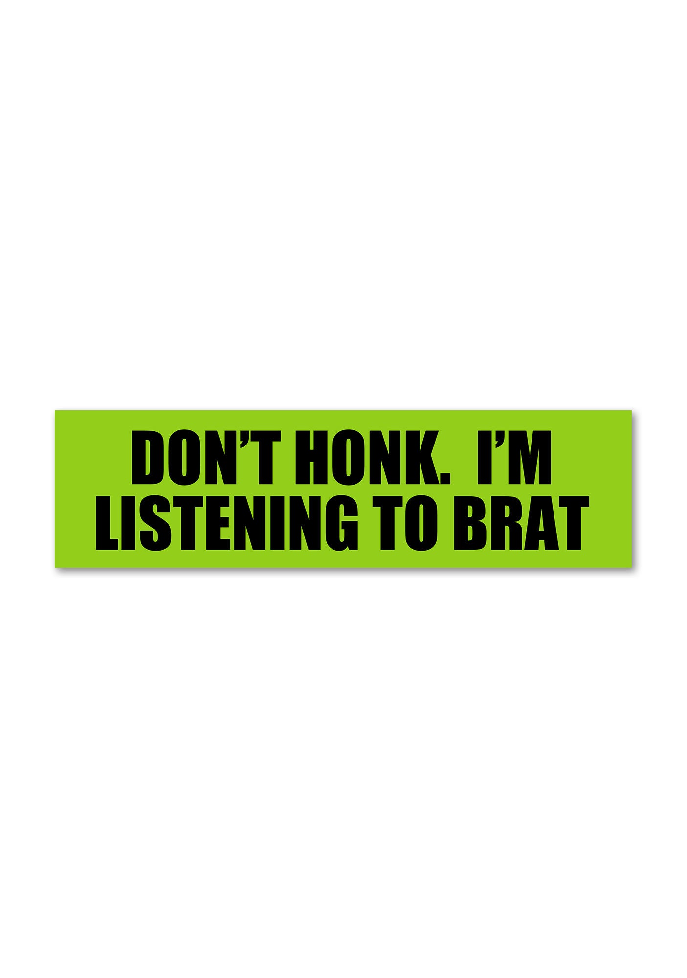 I'm Listening To Brat Y2K Car Bumper Magnet Cherrykitten