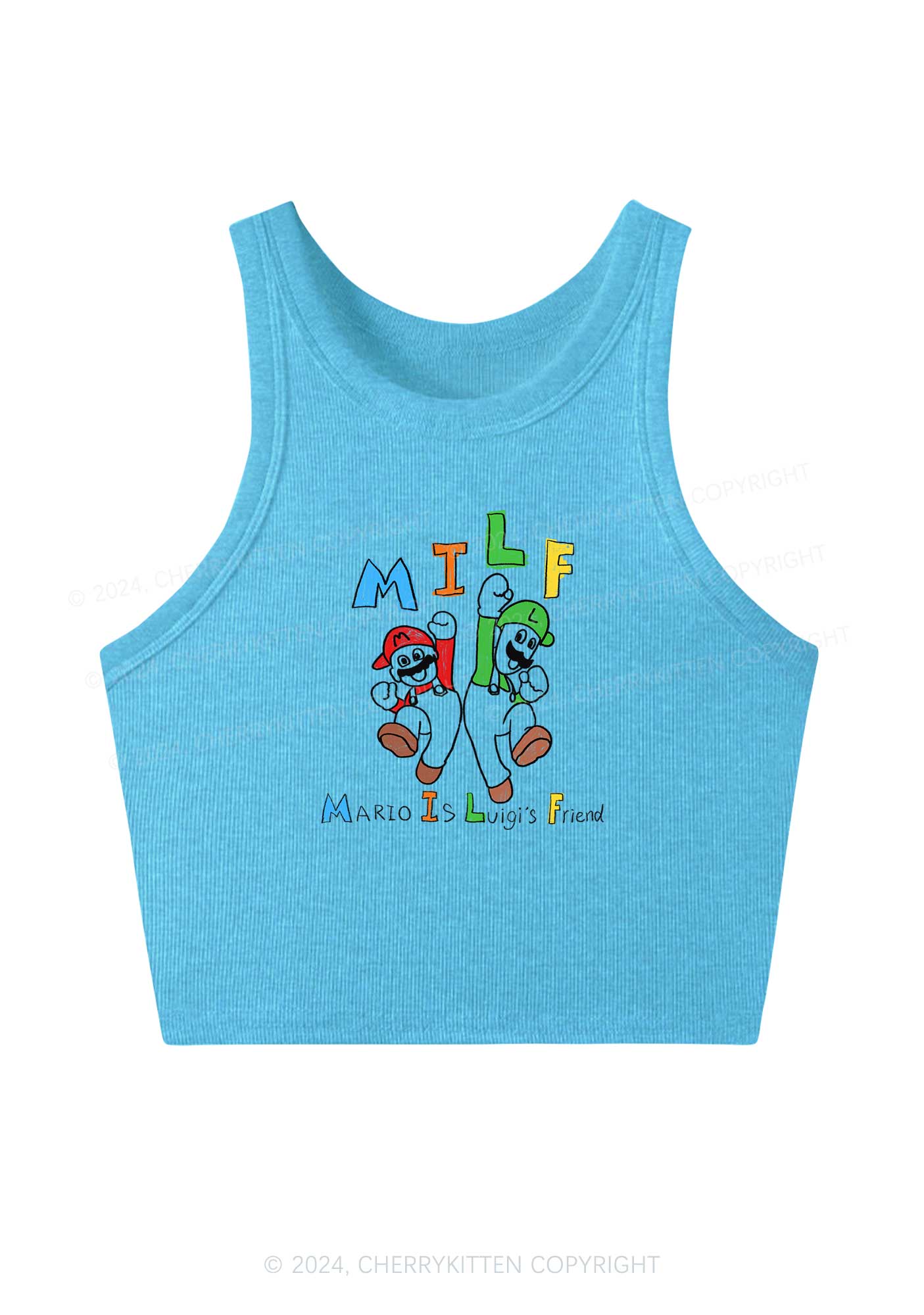 Mxxf Friends Y2K Crop Tank Top Cherrykitten