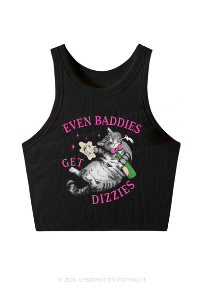 Baddies Get Dizzies Y2K Crop Tank Top Cherrykitten