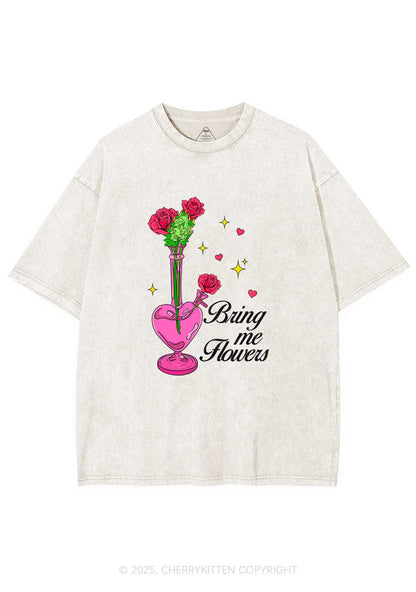 Bring Me Flowers Y2K Washed Tee Cherrykitten