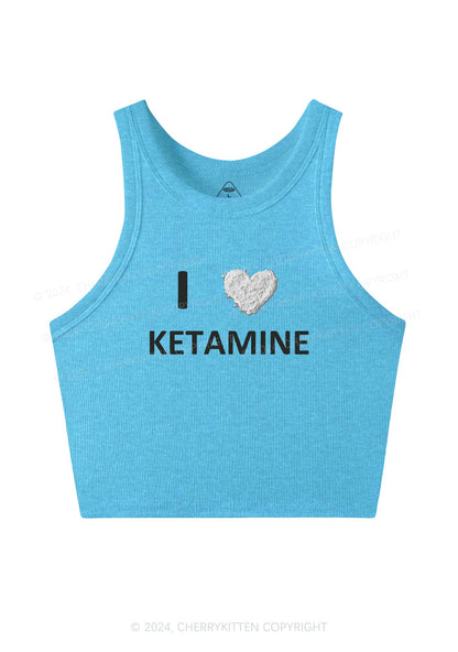 I Love K Y2K Crop Tank Top Cherrykitten