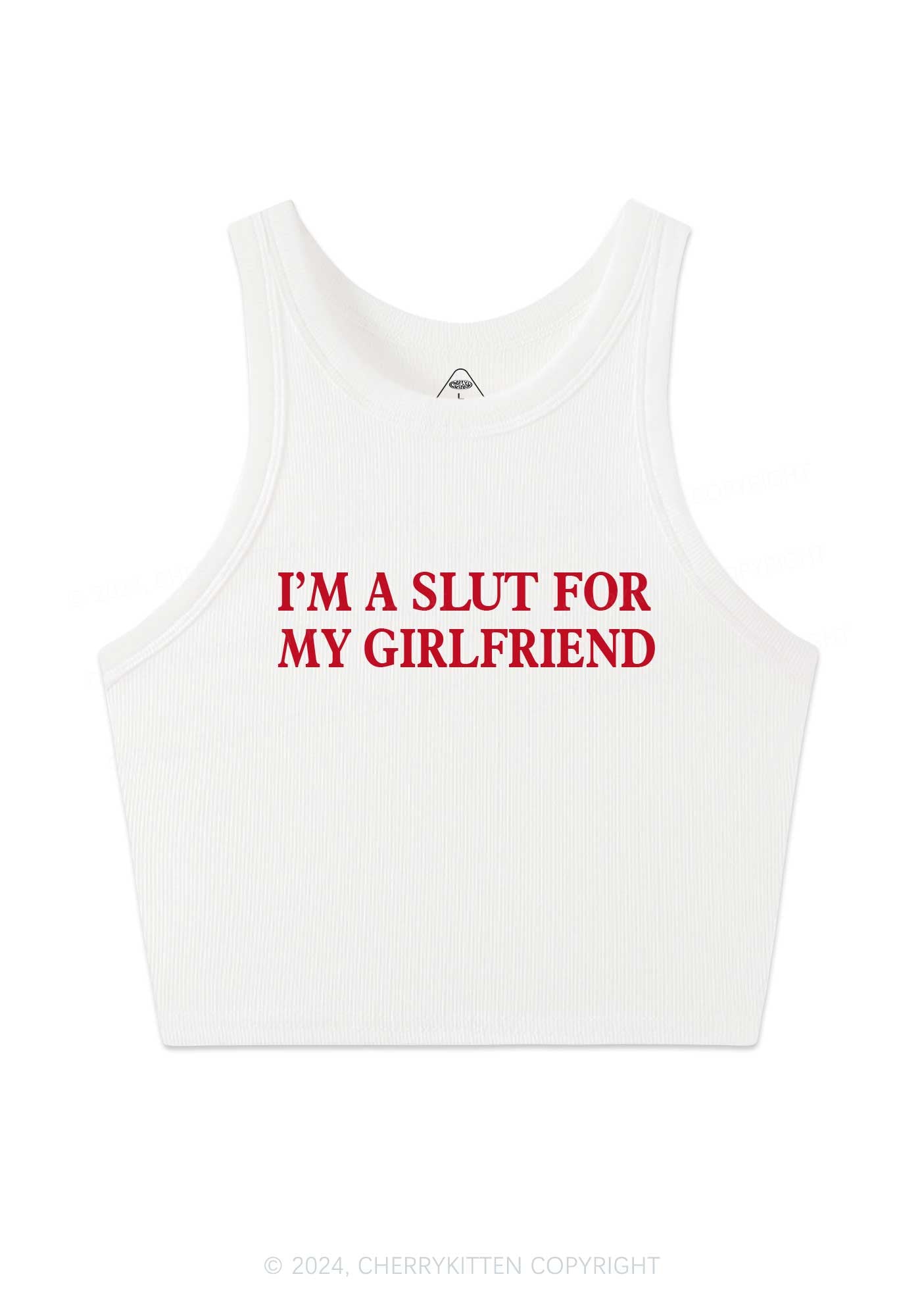 Slxt For My Girlfriend Y2K Valentine's Day Crop Tank Top Cherrykitten