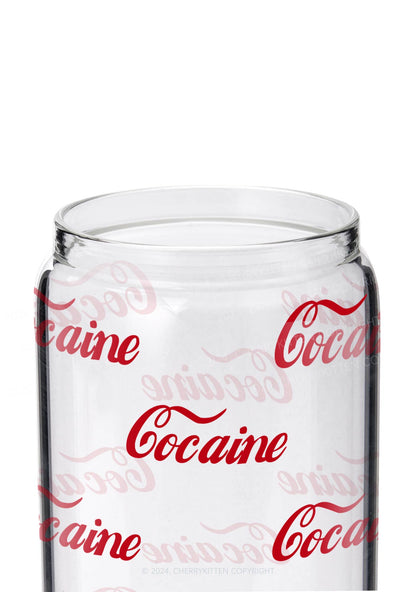 Special Cola Y2K Printed Glass Cup Cherrykitten