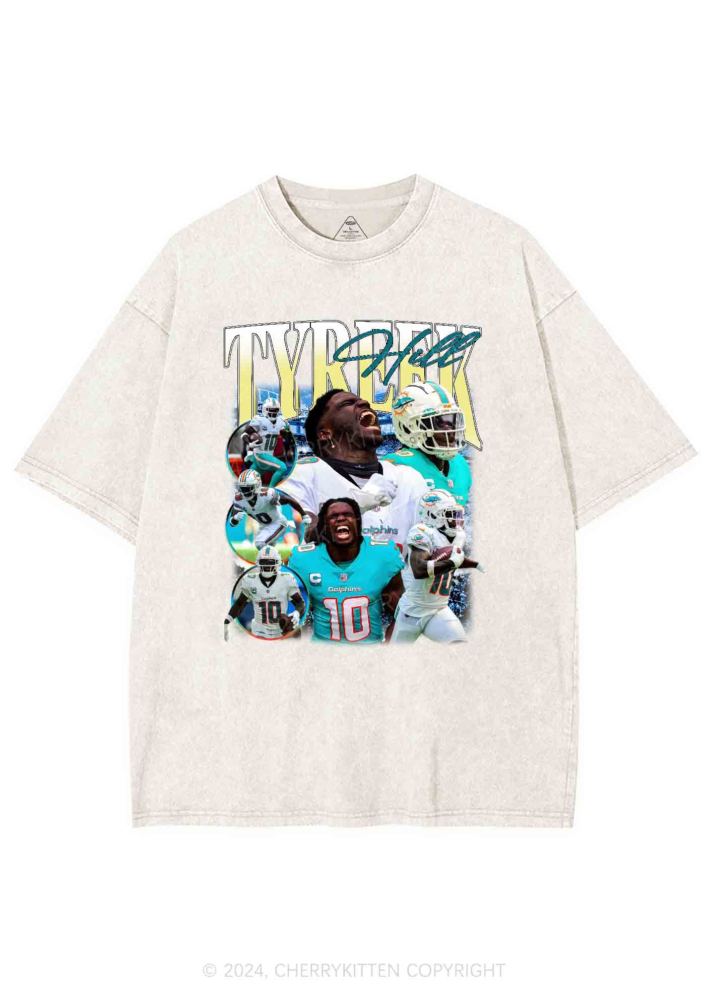 Yellow Hill Y2K Super Bowl Washed Tee Cherrykitten