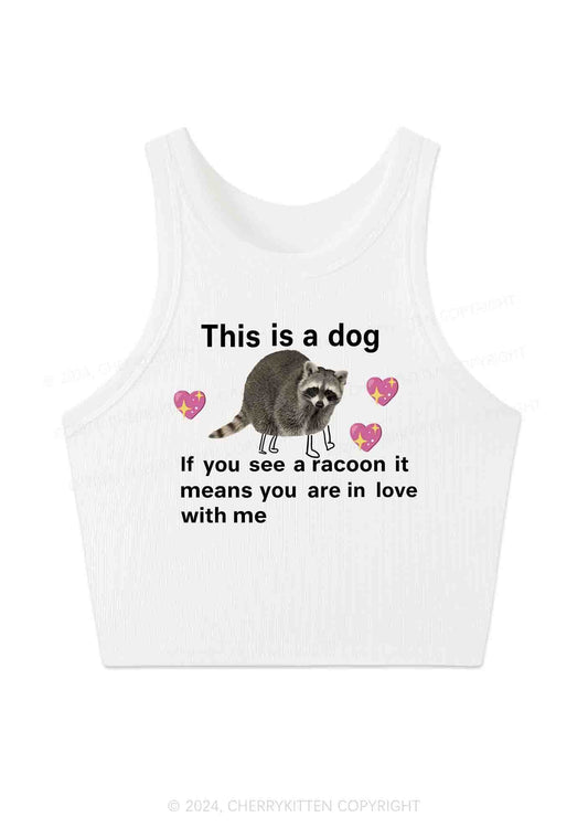 You Are In Love With Me Y2K Crop Tank Top Cherrykitten