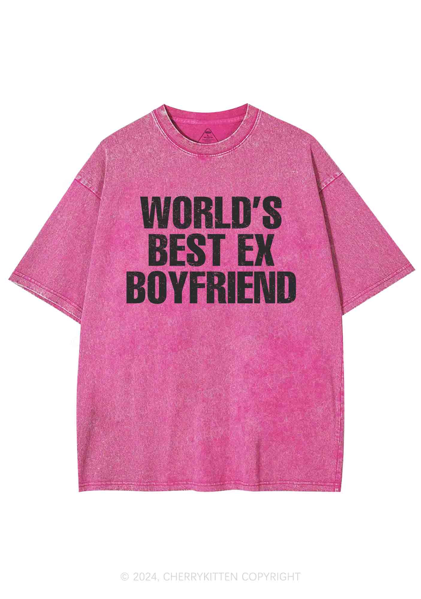 Best Ex Boyfriend Y2K Washed Tee Cherrykitten