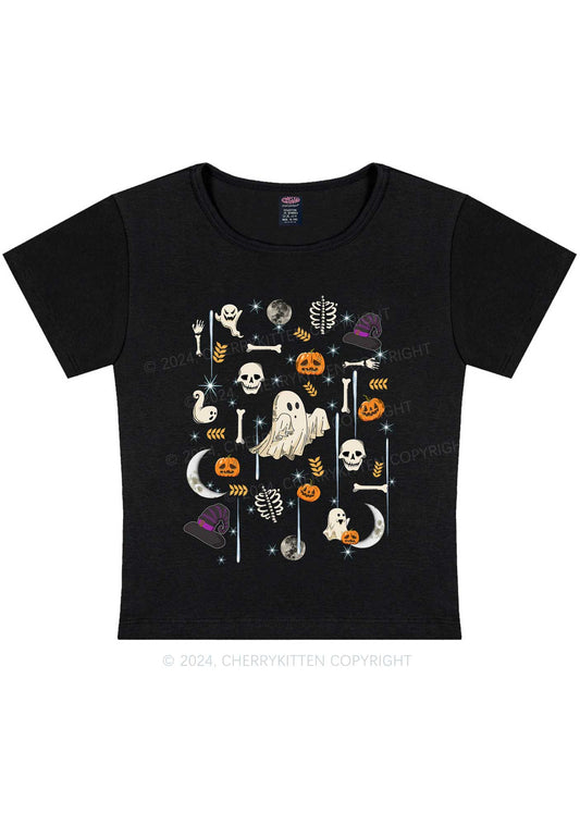 Halloween Elements Y2K Baby Tee Cherrykitten