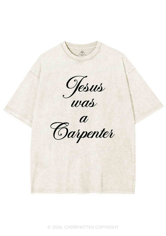 Jesus Was A Carpenter Y2K Washed Tee Cherrykitten