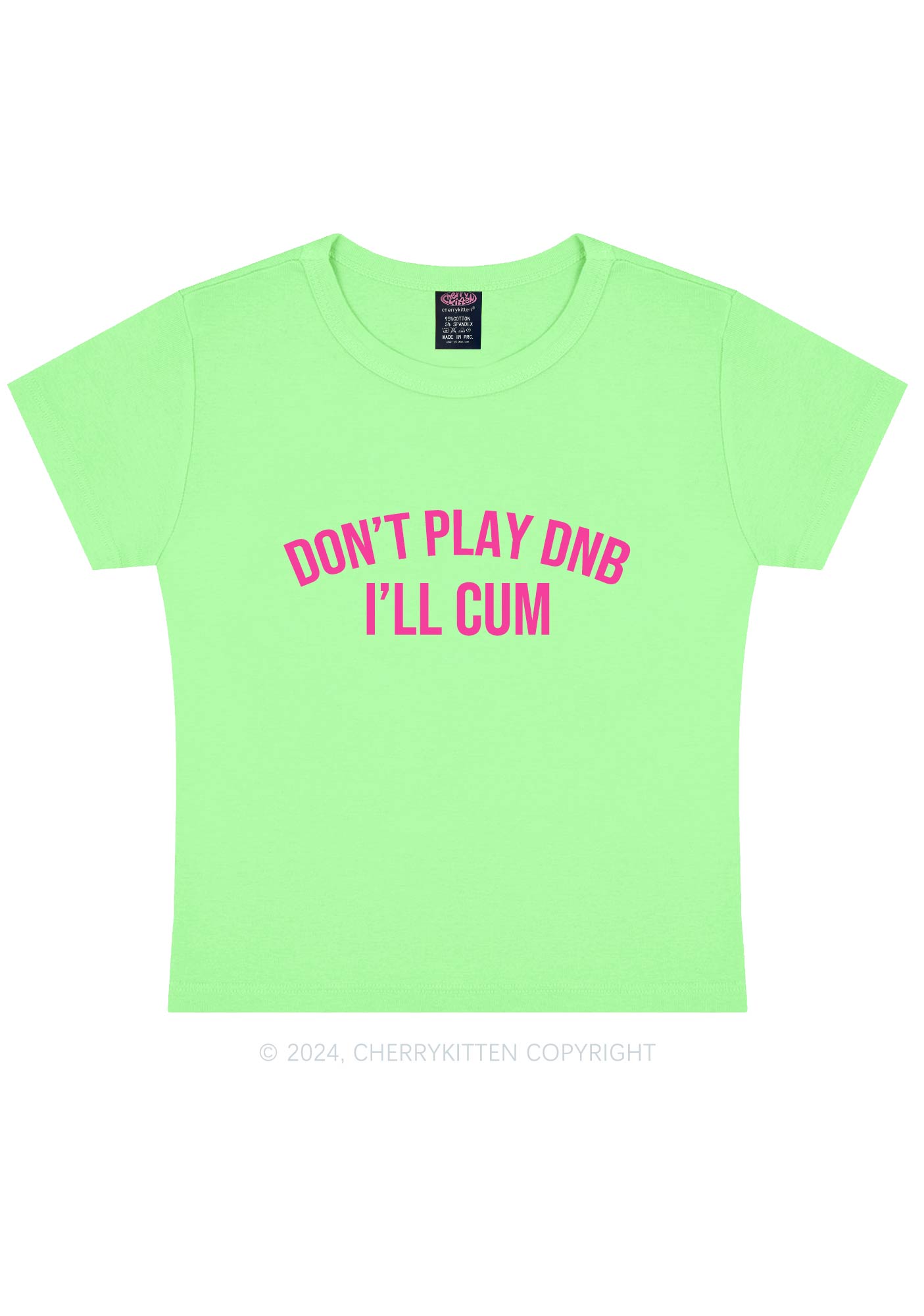 Don't Play DNB Y2K Baby Tee Cherrykitten