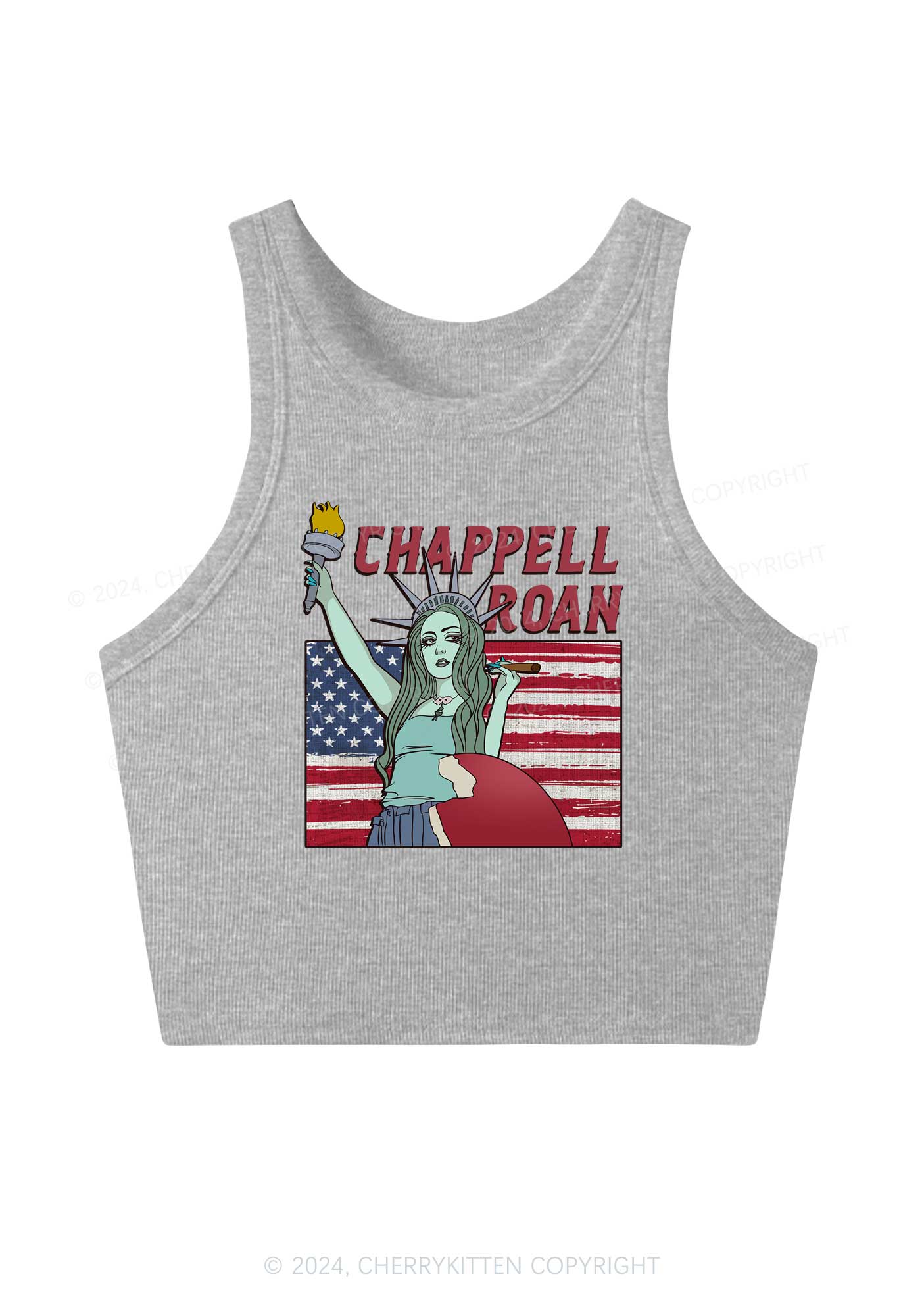 CR Statue Y2K Crop Tank Top Cherrykitten