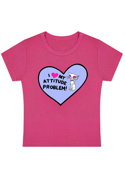 Curvy My Attitude Problem Baby Tee