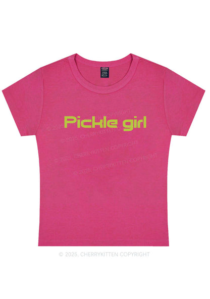 Pickle Girl Y2K Baby Tee Cherrykitten