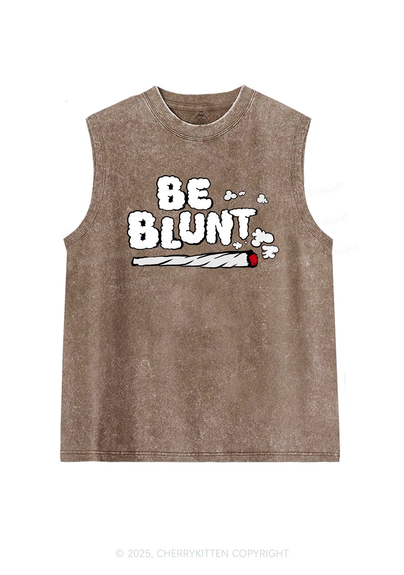 Be Blunt Y2K Washed Tank Cherrykitten