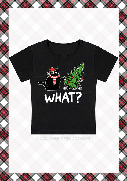 What Christmas Tree Baby Tee Cherrykitten