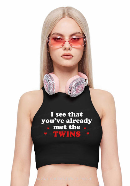 You've Already Met The Twins Y2K Crop Tank Top Cherrykitten