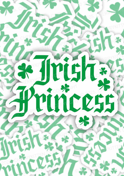 Irish Princess St Patricks 1Pc Y2K Sticker Cherrykitten