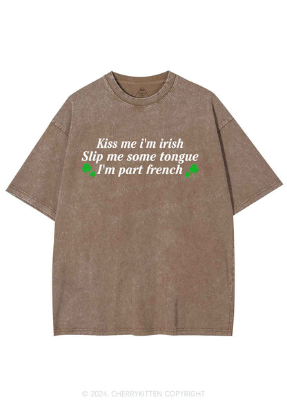 Im Part French St Patricks Y2K Washed Tee Cherrykitten