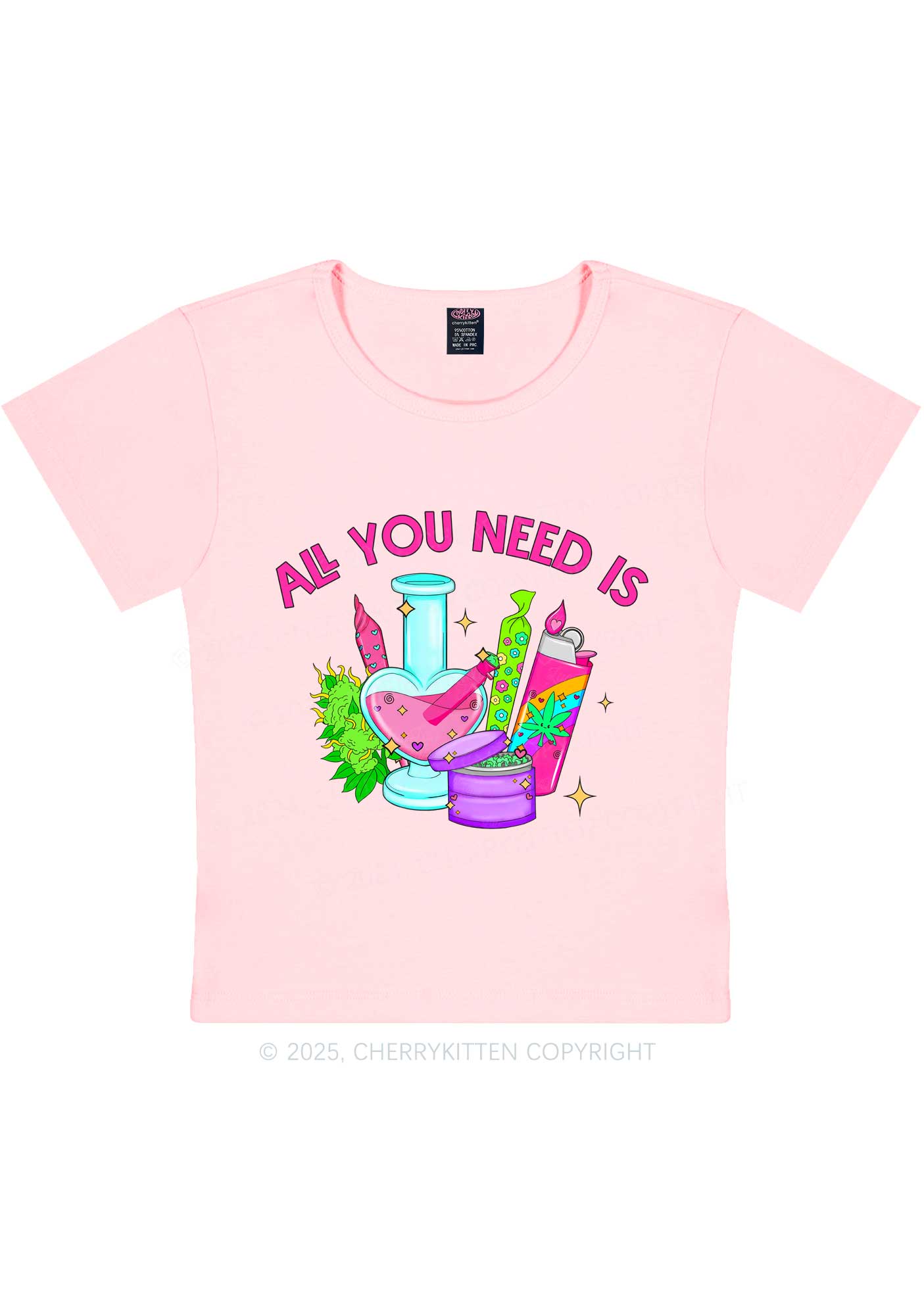 All You Need Is Y2K Baby Tee Cherrykitten