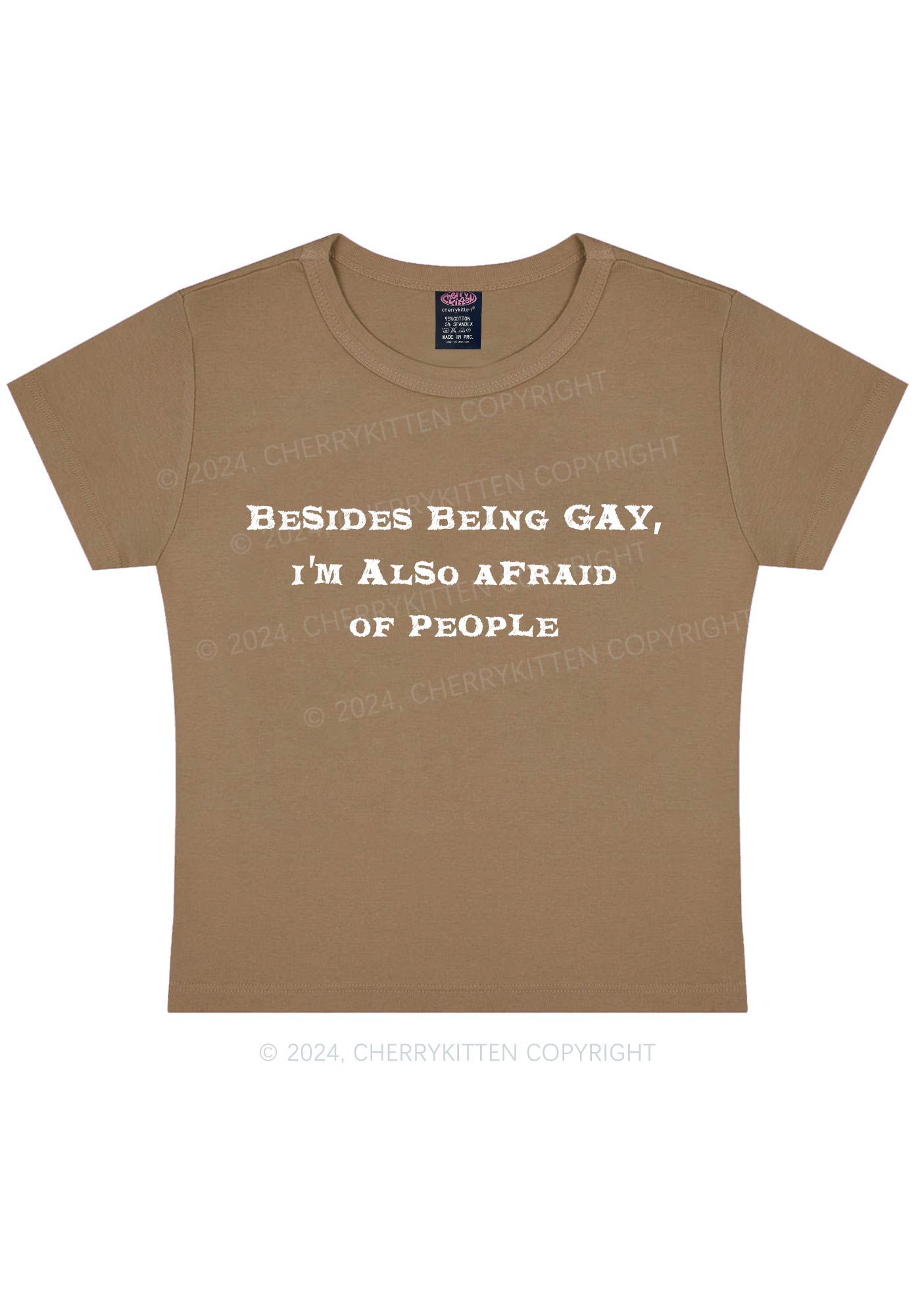 Besides Being Gay Y2K Baby Tee Cherrykitten