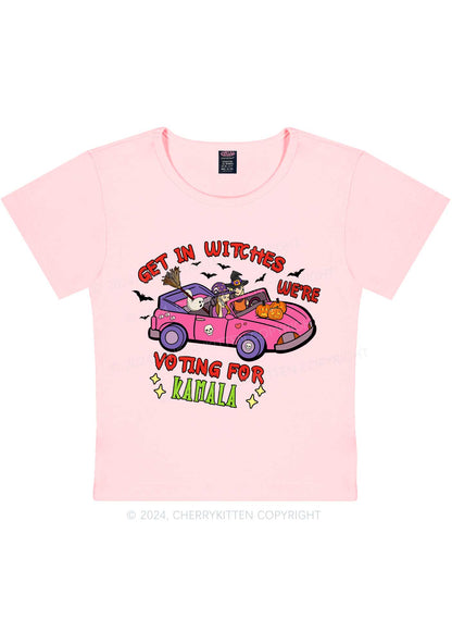 Halloween Get In Witches Y2K Baby Tee Cherrykitten