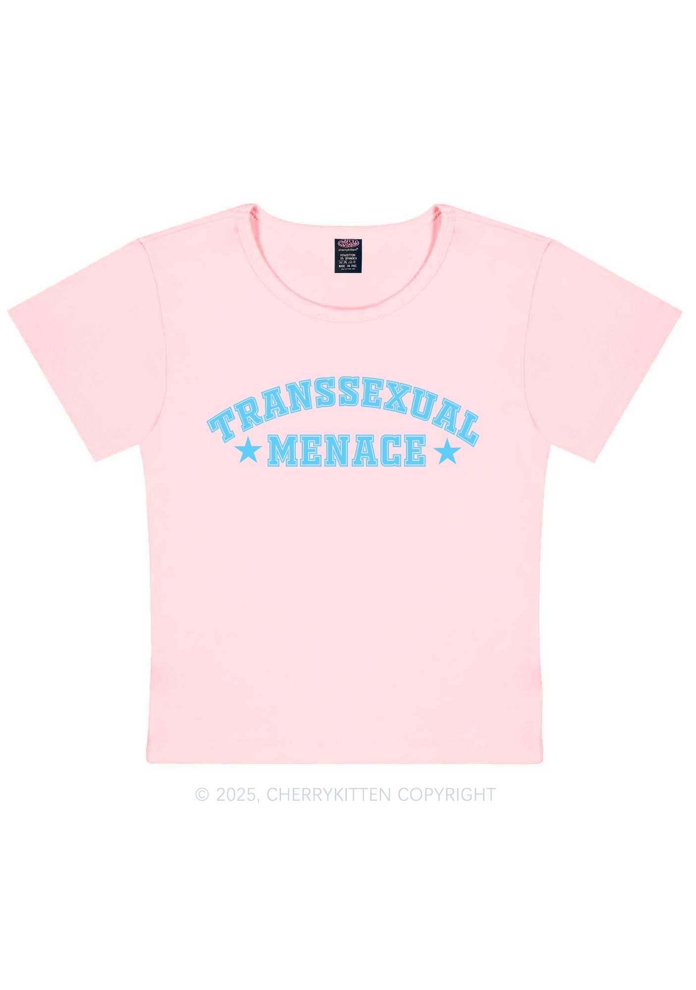 Transsexual Menace Y2K Baby Tee Cherrykitten