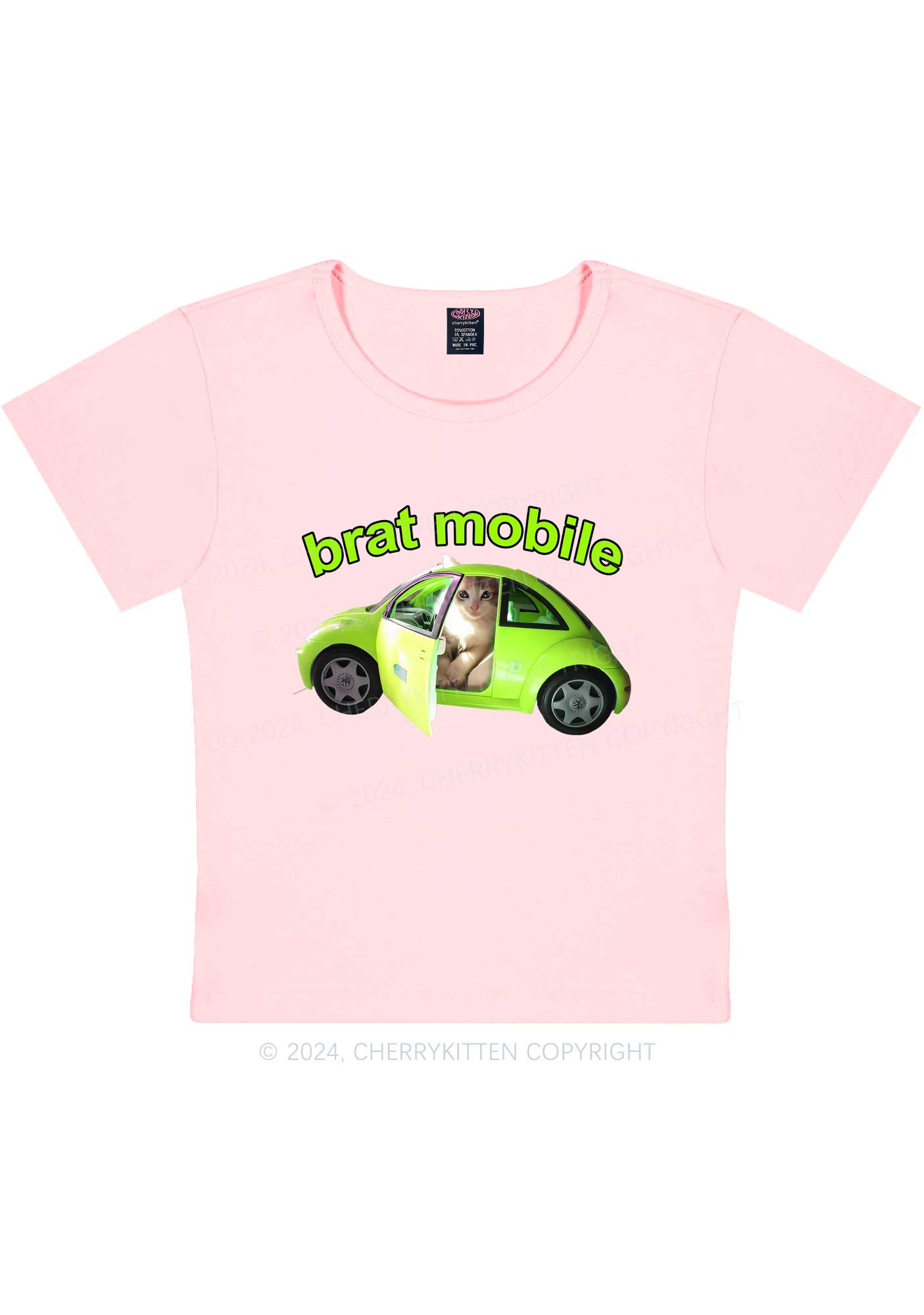 Brat Mobile Y2K Baby Tee Cherrykitten