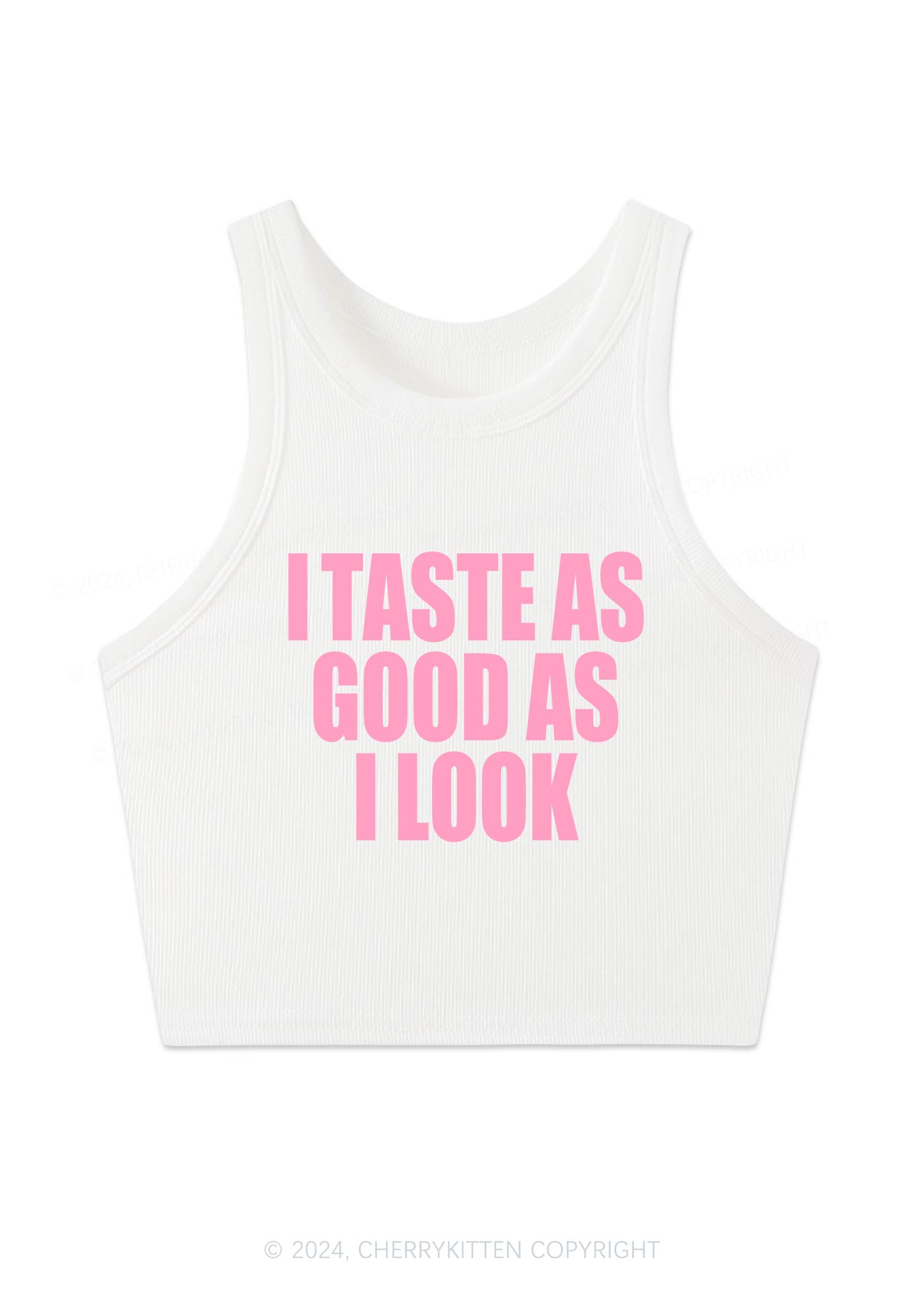 Taste Good Y2K Crop Tank Top Cherrykitten