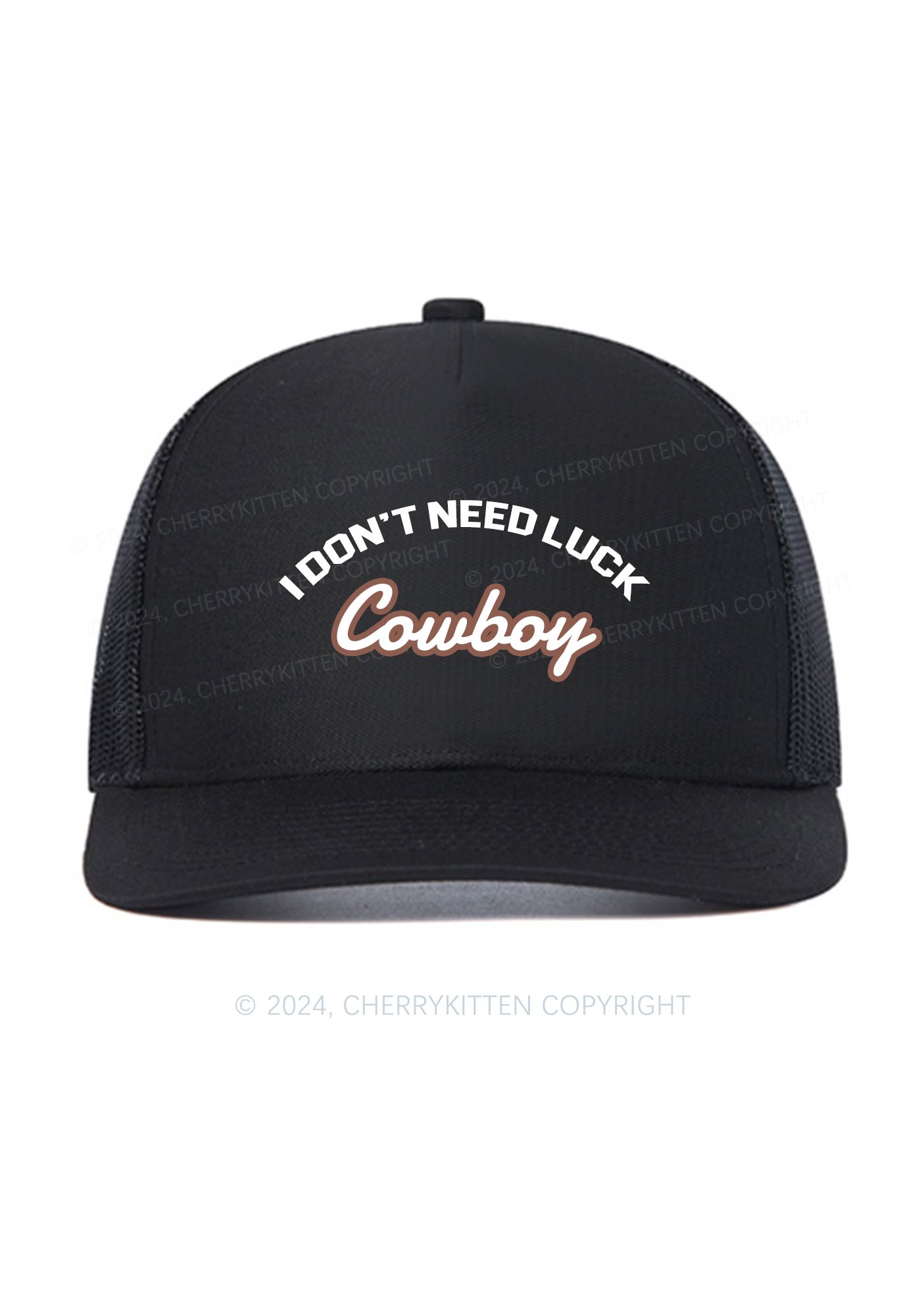 Luck Cowboy Y2K Trucker Mesh Hat Cherrykitten