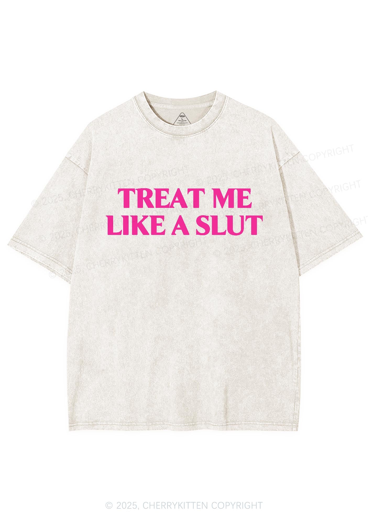 Treat Me Like A Slxt Y2K Washed Tee Cherrykitten