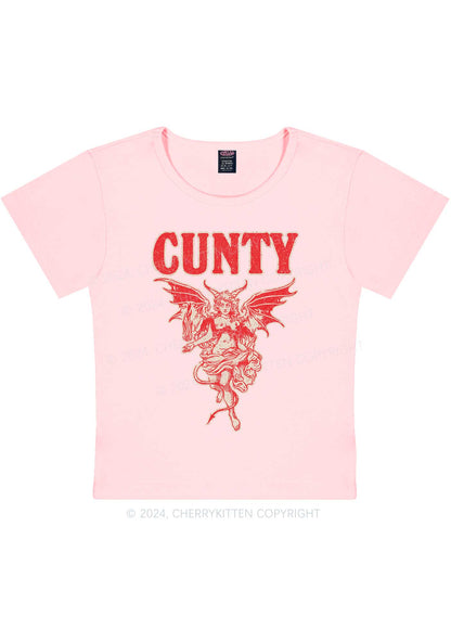 Cunty Satan Y2K Baby Tee Cherrykitten