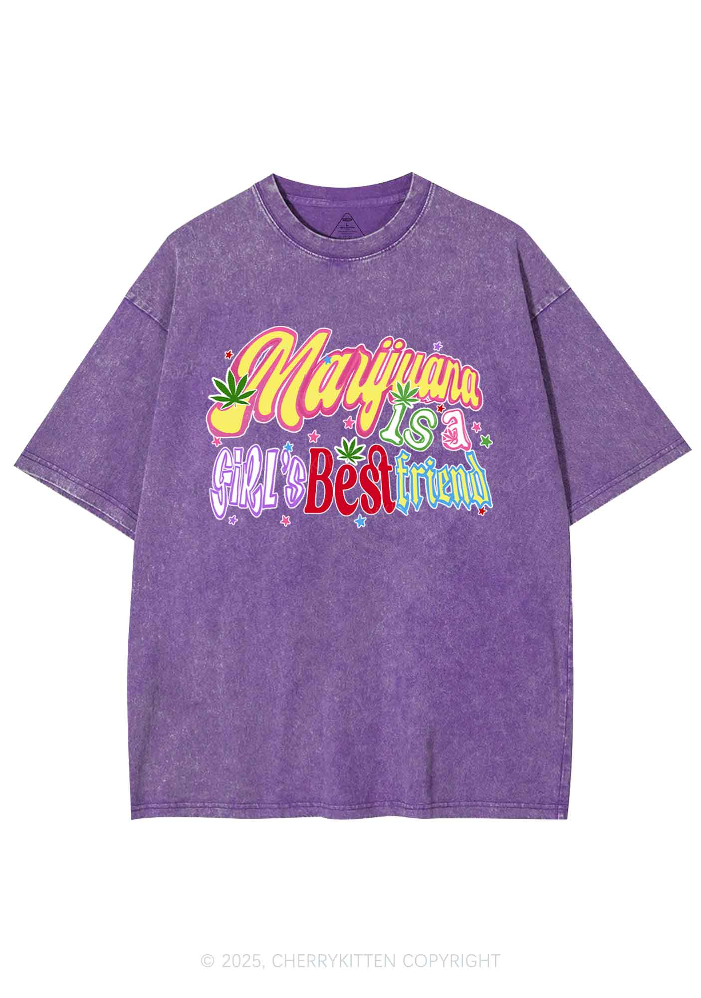 Girls Best Friend Y2K Washed Tee Cherrykitten