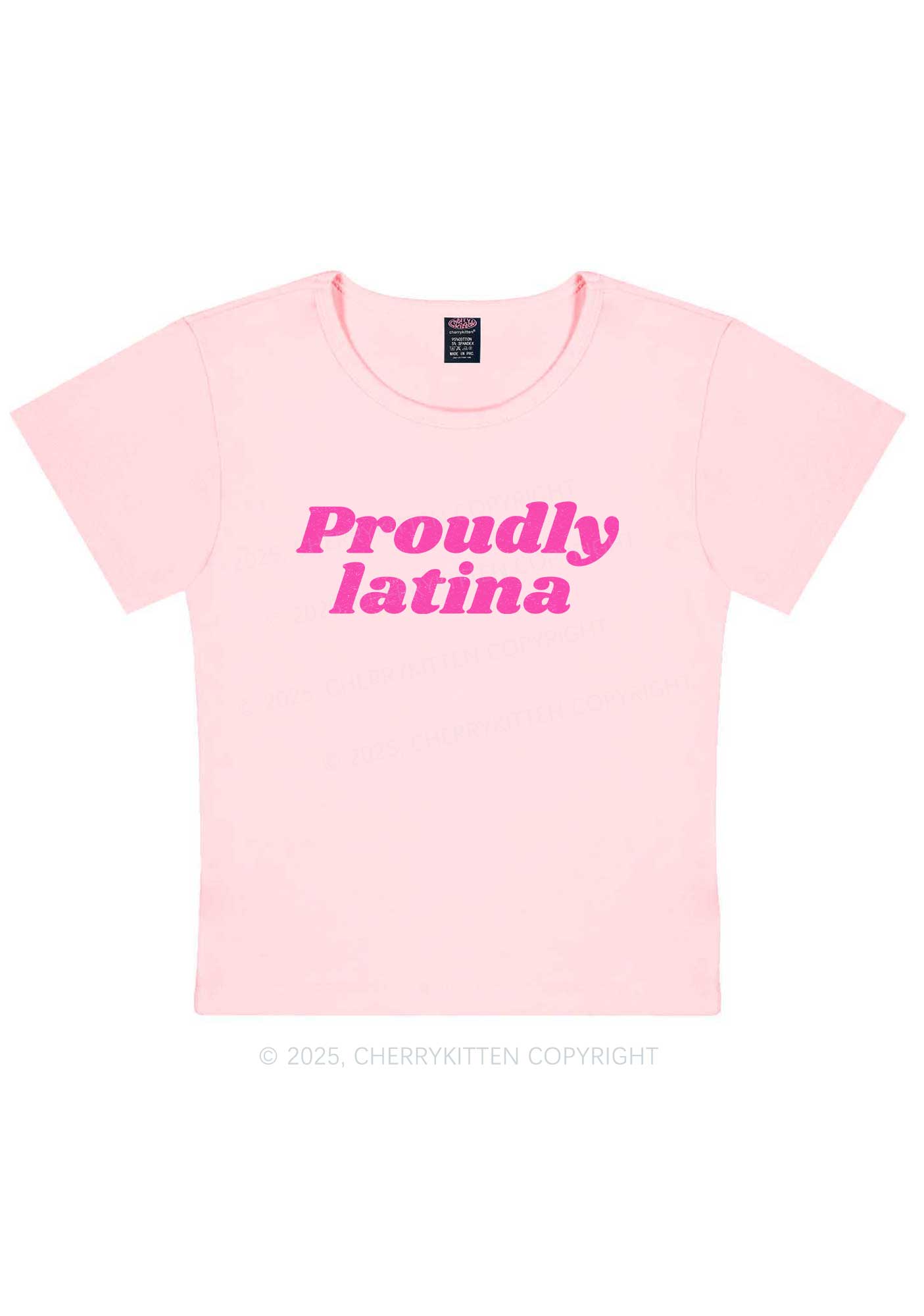 Proudly Latina Y2K Baby Tee Cherrykitten