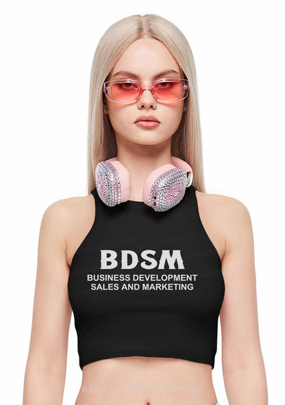 Business Development Y2K Crop Tank Top Cherrykitten