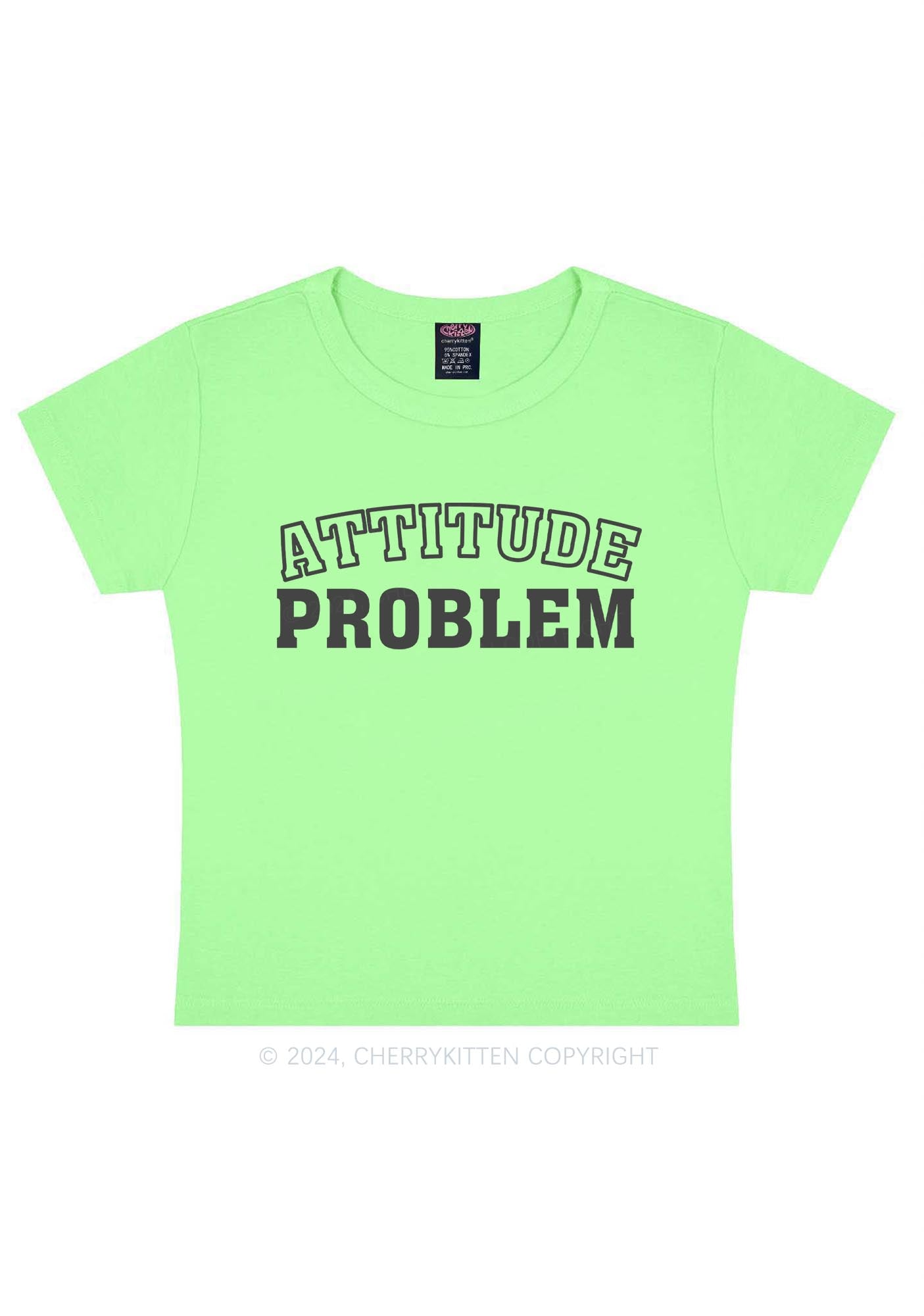 Attitude Problem Y2K Baby Tee Cherrykitten